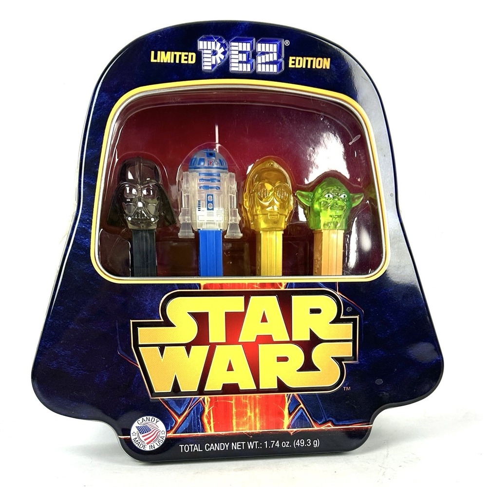NEW STAR WARS Limited Edition PEZ DISPENSER Collectible Tin SET OF 4 No Candy